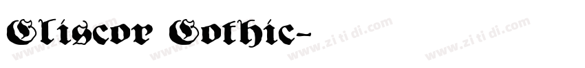 Gliscor Gothic字体转换